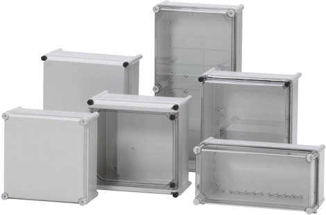 Installációs műszerdoboz 558 x 378 x 180 mm, polikarbonát, poliamid, szürke (RAL 7035), Fibox PC 563