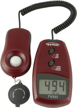 Fénymérő Testboy 0 - 100000 lx Kalibrált Gyári standard (tanusítvány nélkül)