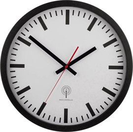 Analóg rádiójel vezérelt pályaudvari falióra, Ø 40 cm
