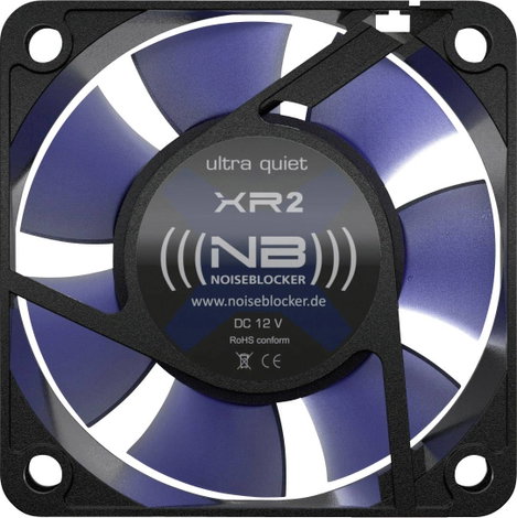 Számítógépház ventilátor 60 x 60 x 25 mm, NoiseBlocker ITR-XR-2 2. kép