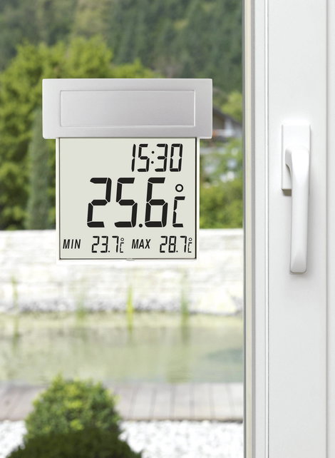 Napelemes digitális ablakhőmérő, TFA 30.1035 6. kép