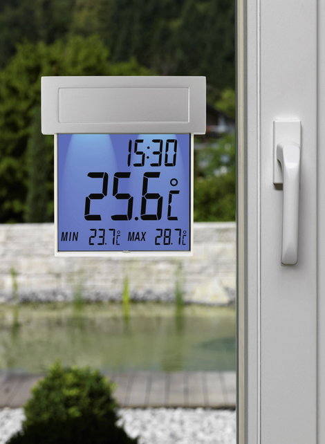 Napelemes digitális ablakhőmérő, TFA 30.1035 7. kép