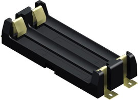 Elemtartó mikroelemhez 2 x AAA, forrasztható, SMD, 46 x 22 x 11 mm, Keystone 1022