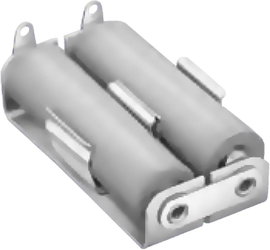 Elemtartó ceruzaelemhez 2 x AA, forrasztható, 55 x 29 x 15 mm, Keystone 146