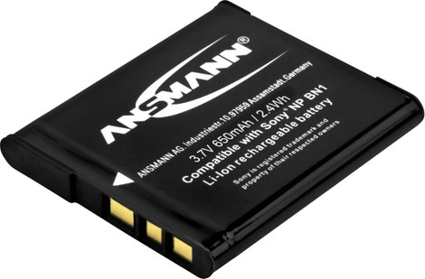 NP-BN1 Sony kamera akku 3,7V 600 mAh, Ansmann 4. kép