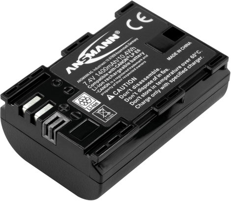 LP-E6 Canon kamera akku 7,4V 1400 mAh, Ansmann