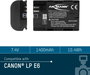 LP-E6 Canon kamera akku 7,4V 1400 mAh, Ansmann 6. bélyegkép