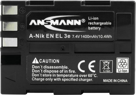 EN-EL3E Nikon kamera akku 7,4V 1400 mAh, Ansmann 2. kép