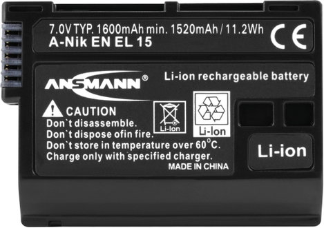 EN-EL15 Nikon kamera akku 7V 1600 mAh, Ansmann 3. kép