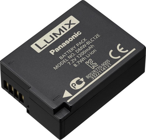 DMW-BLC12E Panasonic kamera akku 7,2V 1200 mAh