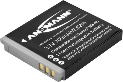NB-4L Canon kamera akku 3,7V 700 mAh, Ansmann