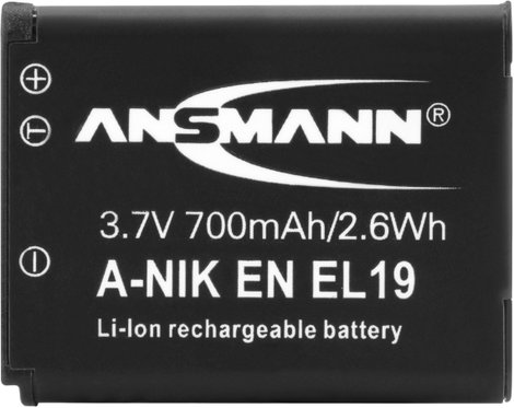 EN-EL19 Nikon kamera akku 3,7V 700 mAh, Ansmann 3. kép