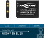 EN-EL19 Nikon kamera akku 3,7V 700 mAh, Ansmann 5. bélyegkép