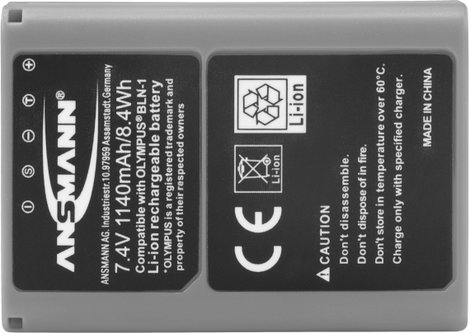 BLN-1 Olympus kamera akku 7,4V 1140 mAh, Ansmann 3. kép