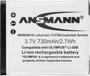 LI-50B Olympus kamera akku 3,7V 850 mAh, Ansmann 3. bélyegkép
