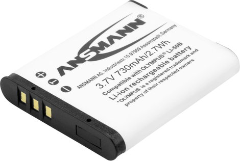 LI-50B Olympus kamera akku 3,7V 850 mAh, Ansmann 4. kép