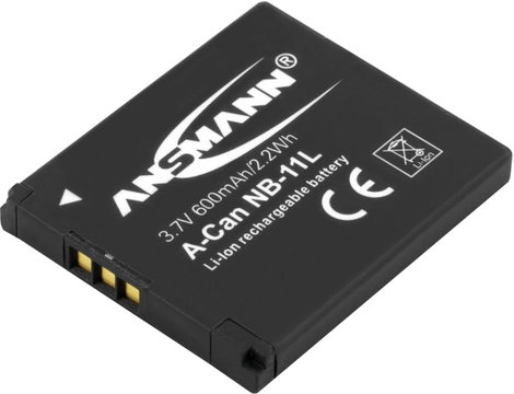 NB-11L, NB-11LH Canon kamera akku 3,7V 600 mAh, Ansmann
