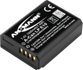 LP-E10 Canon kamera akku 7,4V 1000 mAh, Ansmann