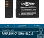 DMW-BLC12E Panasonic kamera akku 7,4V 1000 mAh, Ansmann 5. bélyegkép