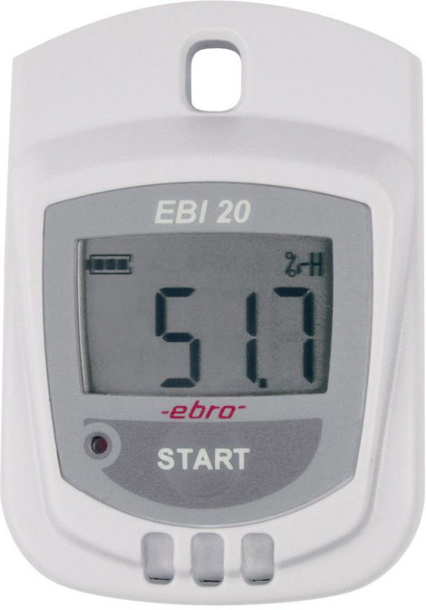 USB-s klíma adatgyűjtő, hőmérséklet és légnedvesség adatgyűjtő -30 - +60 °C 0 - 100 % rF ebro EBI 20