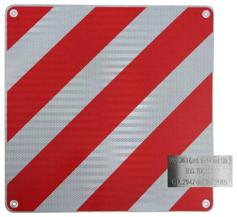 Alumínium figyelmeztető tábla, 500 x 500 mm (Sz x Ma) 500 mm x 500 mm