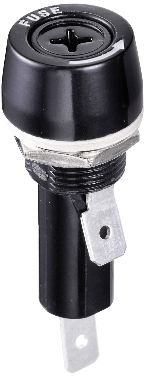 Biztosíték tartó 15 A 250 V/AC 6,3 x 32 mm, Tru Components