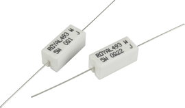 Nagy terhelhetőségű ellenállás 30 Ω Axiális kivezetéssel 5 W TRU COMPONENTS TC-PRW05WJW300B00203 1 d