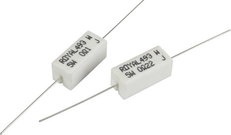 Nagy terhelhetőségű ellenállás 30 Ω Axiális kivezetéssel 5 W TRU COMPONENTS TC-PRW05WJW300B00203 1 d