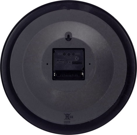 Analóg rádiójel vezérelt falióra, Ø 25 cm, ezüst 5. kép