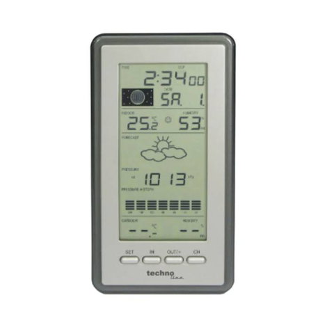 Vezeték nélküli időjárásjelző állomás Techno Line WS 9040 IT