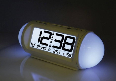 Rádiójel vezérelt digitális ébresztőóra hőmérővel, Wake up Light, 185x75x75 mm, Techno Line WT 499 10. kép