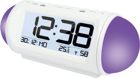 Rádiójel vezérelt digitális ébresztőóra hőmérővel, Wake up Light, 185x75x75 mm, Techno Line WT 499 2. kép