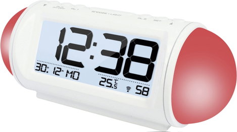 Rádiójel vezérelt digitális ébresztőóra hőmérővel, Wake up Light, 185x75x75 mm, Techno Line WT 499 3. kép