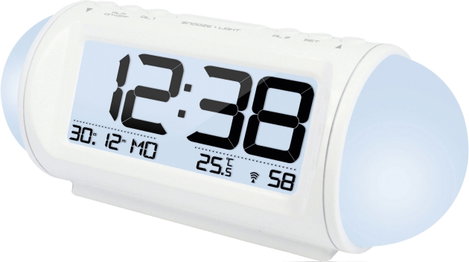 Rádiójel vezérelt digitális ébresztőóra hőmérővel, Wake up Light, 185x75x75 mm, Techno Line WT 499 8. kép