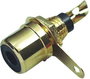 RCA aljzat, előlapba építhető, arany, Tru Components bélyegkép