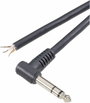 6,3 mm-es jack dugós kábel, könyök, mono, 1,8 m, Tru Components bélyegkép