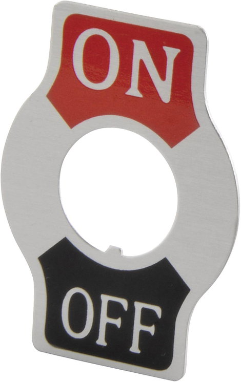 Billenőkapcsoló címke, Felirat: OFF/ON TRU COMPONENTS TC-Indicator Plate ON/OFF