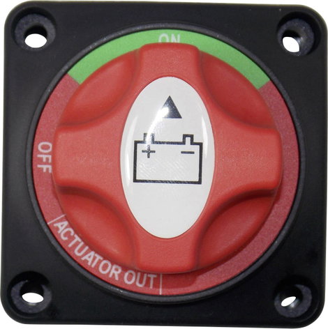 Gépjármű akkukapcsoló 12 V/DC, 50 V/DC 200 A 1 x KI/BE Reteszelő TRU COMPONENTS TC-A23-2 IP54 2. kép