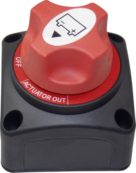 Gépjármű akkukapcsoló 12 V/DC, 50 V/DC 200 A 1 x KI/BE Reteszelő TRU COMPONENTS TC-A23-2 IP54 5. kép