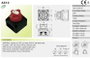 Gépjármű akkukapcsoló 12 V/DC, 50 V/DC 200 A 1 x KI/BE Reteszelő TRU COMPONENTS TC-A23-2 IP54 7. bélyegkép