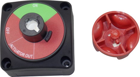 Gépjármű akkukapcsoló 12 V/DC, 50 V/DC 200 A 1 x KI/BE Reteszelő TRU COMPONENTS TC-A23-2 IP54 8. kép