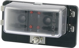 Biztosíték tartó W/ 4P leddel, Tru Components
