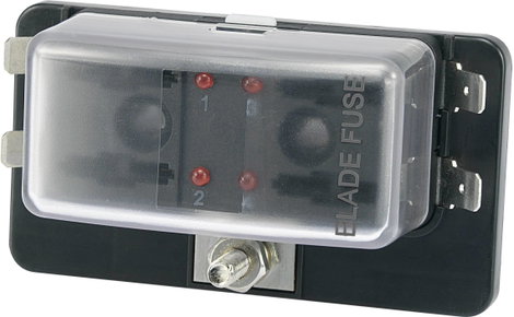 Biztosíték tartó W/ 4P leddel, Tru Components