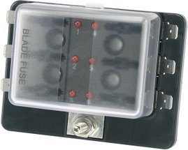Biztosíték tartó W/ 6P leddel, Tru Components