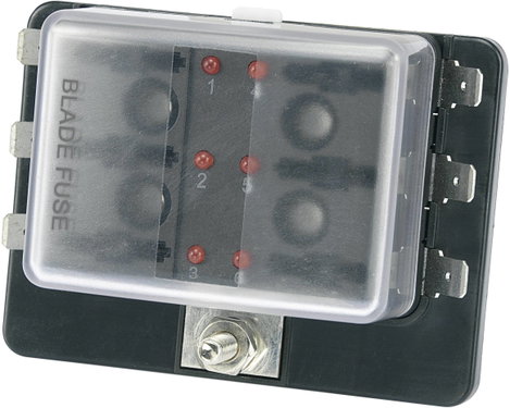 Biztosíték tartó W/ 6P leddel, Tru Components