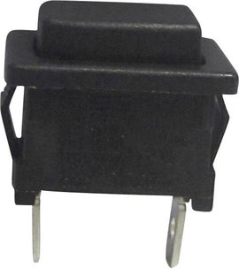 Nyomógomb 250 V/AC 6 A 1 x KI/(BE) TRU COMPONENTS TC-R13-516A-02 Nyomó