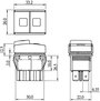Nyomógomb 250 V/AC 10 A 2 x KI/BE TRU COMPONENTS TC-R13-537A B/R/G Reteszelő 2. bélyegkép