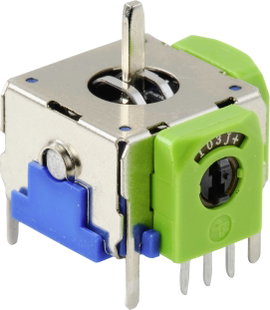 3D joystick potméter, kapcsolós 12V/DC 10 kΩ Tru Components 98002C2