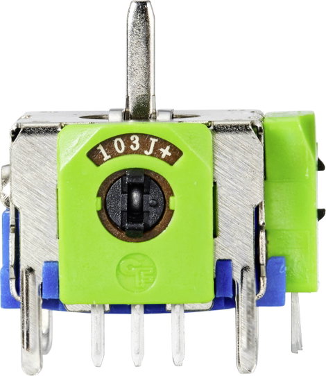 3D joystick potméter, kapcsolós 12V/DC 10 kΩ Tru Components 98002C2 2. kép