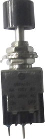 Kapcsoló 250 V/AC 3 A 1 x BE/KI TRU COMPONENTS TC-PA101A1BK Reteszelő bélyegkép